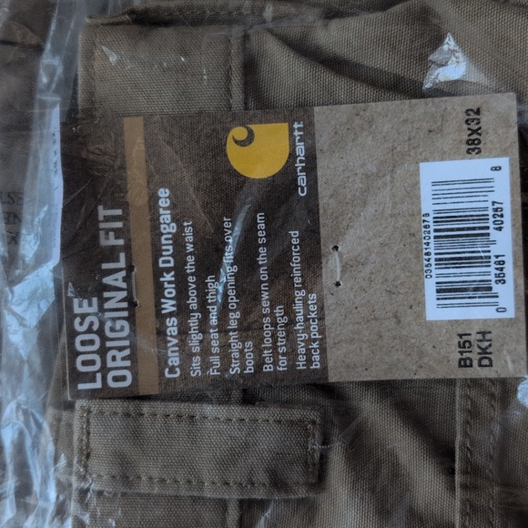 2 pairs of Carhartt Canvas Work Dungarees - Picture 2 of 7